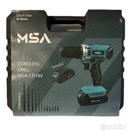 Avvitatore msa professionale 18 volt  2 batterie