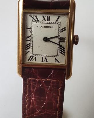 Orologio Vintage D'Ambrosi Tank Carica Manuale