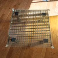 tavolino in ferro con cristallo 