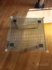 tavolino in ferro con cristallo 