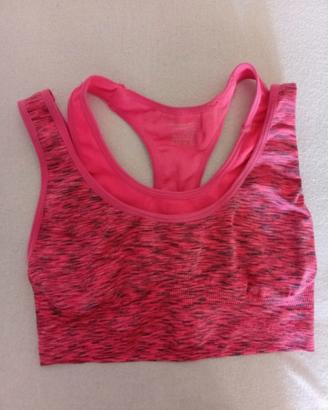 top sportivo donna rosa 