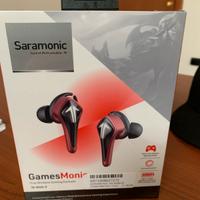 CUFFIE EARBUDS SARAMONIC SR-BH60-R colore rosso