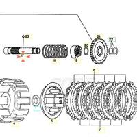 Albero messa in moto Aprilia Climber 280 AP0237932