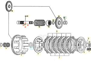 Albero messa in moto Aprilia Climber 280 AP0237932