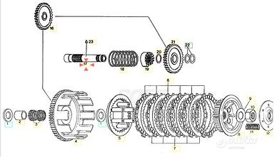Albero messa in moto Aprilia Climber 280 AP0237932