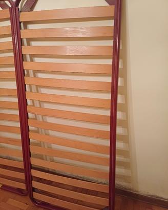 coppia reti a doghe singole 80 × 190 cm