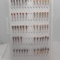 70 ninfe artificiali tungsteno barbless pesca