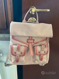 Borsa zaino Maria C. rosa in ecopelle