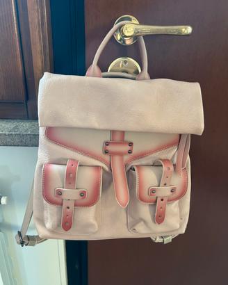Borsa zaino Maria C. rosa in ecopelle