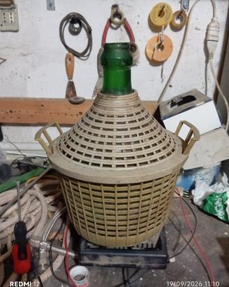 coppia damigiane da 5 e 10 litri