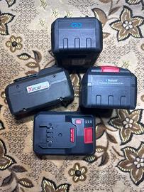 4 batterie Parkside Perdormance 8Ah 20v nuove