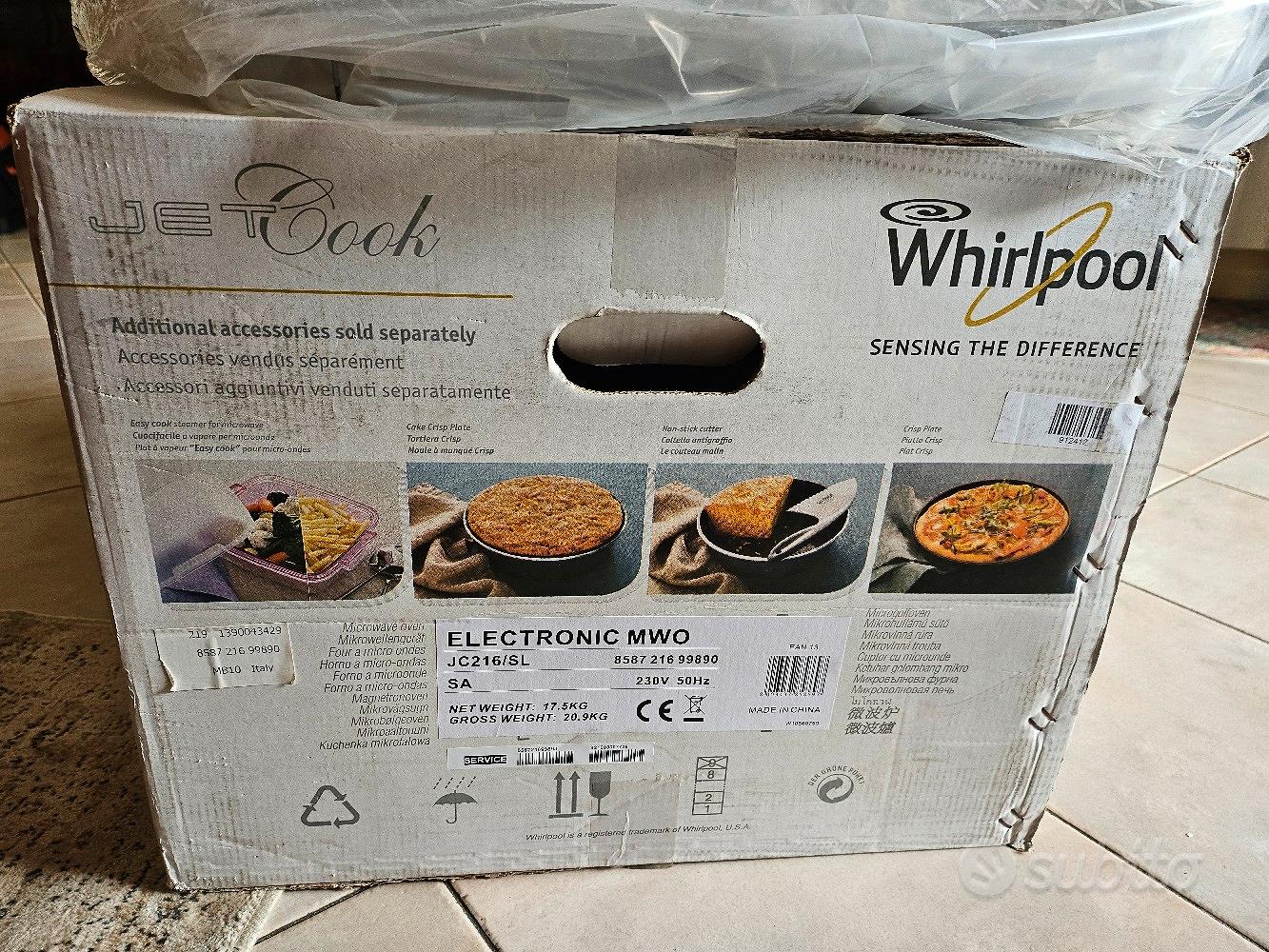 Forno microonde WHIRLPOOL JC216SL silver 30 litri