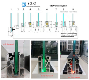 Balaustra in Vetro Temprato 9+9 con binario allum