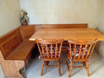 Cassapanca legno artigianale