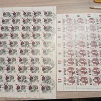 fogli di francobolli Milan campione d'Italia