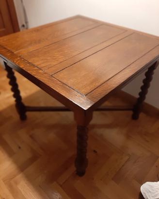 tavolo antiquariato quadrato allungabile