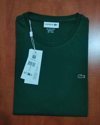 T-shirt uomo Lacoste tg 4/M  colore verde