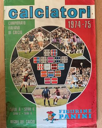Album calciatori figurine Panini 1974-75 completo