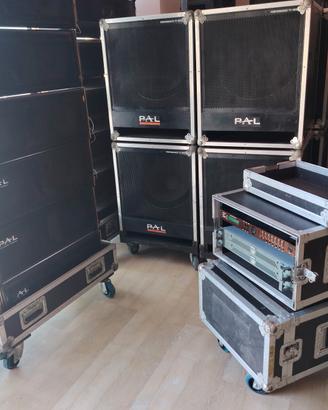 LineArray passivo P. A. L. +amplificatori  Outline