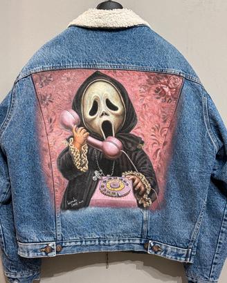 Giacca di Jeans Benetton invernale Vintage Scream
