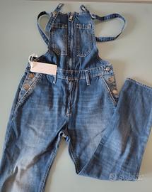 Gas salopette/tuta jeans ragazza Nuova 