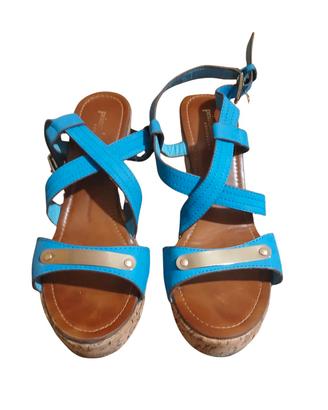 Sandali platform,con zeppa in sughero 