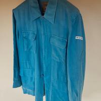 Sahariana uomo Alcott lino blu XXL