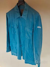 Sahariana uomo Alcott lino blu XXL