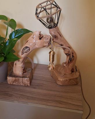 lampade in legno 