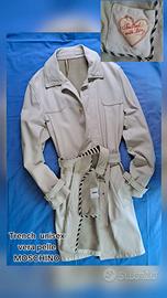 Trench unisex pelle