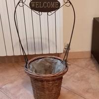 Portavaso per piante e fiori Welcome 