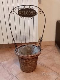 Portavaso per piante e fiori Welcome 