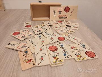 gioco in legno domino basket