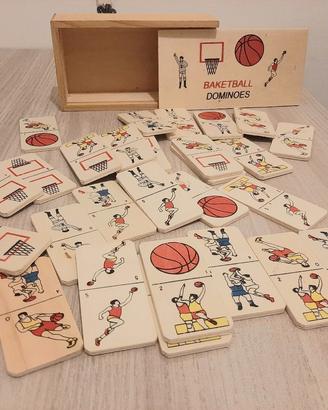 gioco in legno domino basket