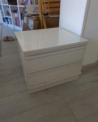 Comò bianco 2 cassetti