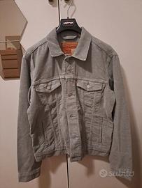 Giacca S in velluto grigio Levi's
