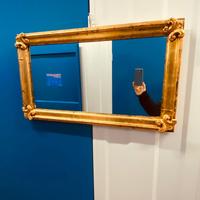 specchiera francese della fine 800 a foglia d'oro