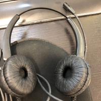 Cuffia da centralinista call center con doppino