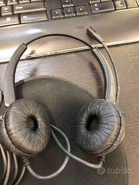 Cuffia da centralinista call center con doppino