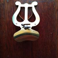 Letturino per tromba in ottone placcato 