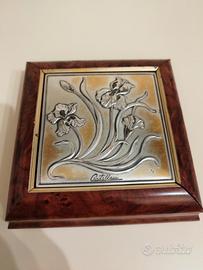 Scatola Portagioie Elegante in Legno e Argento 