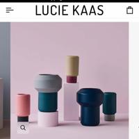 Vaso bicolore in ceramica, Fumario (Lucie Kaas)