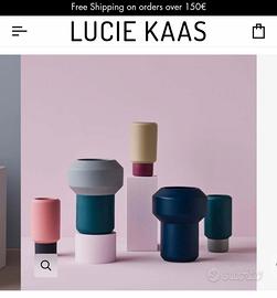 Vaso bicolore in ceramica, Fumario (Lucie Kaas)