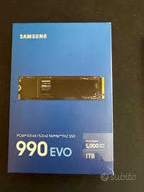 SSD Samsung 990 EVO 1TB NVMe PCIe 4.0 / 5.0 –Nuovo