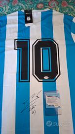 Maglia Argentina autografata Maradona con COA