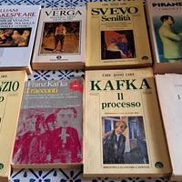 libri Verga Pirandello Leopardi Kafka D'Annunzio
