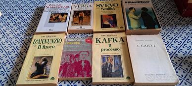 libri Verga Pirandello Leopardi Kafka D'Annunzio
