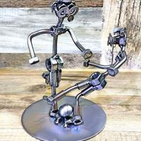 Scultura viti e bulloni calcio serie A Champions L