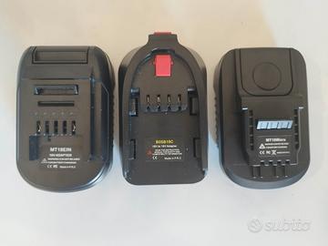 3 x adattatori  batterie  Makita Bosch Worx  