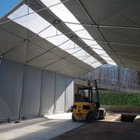 Copertura industriale 4m 8x12 in PVC completa